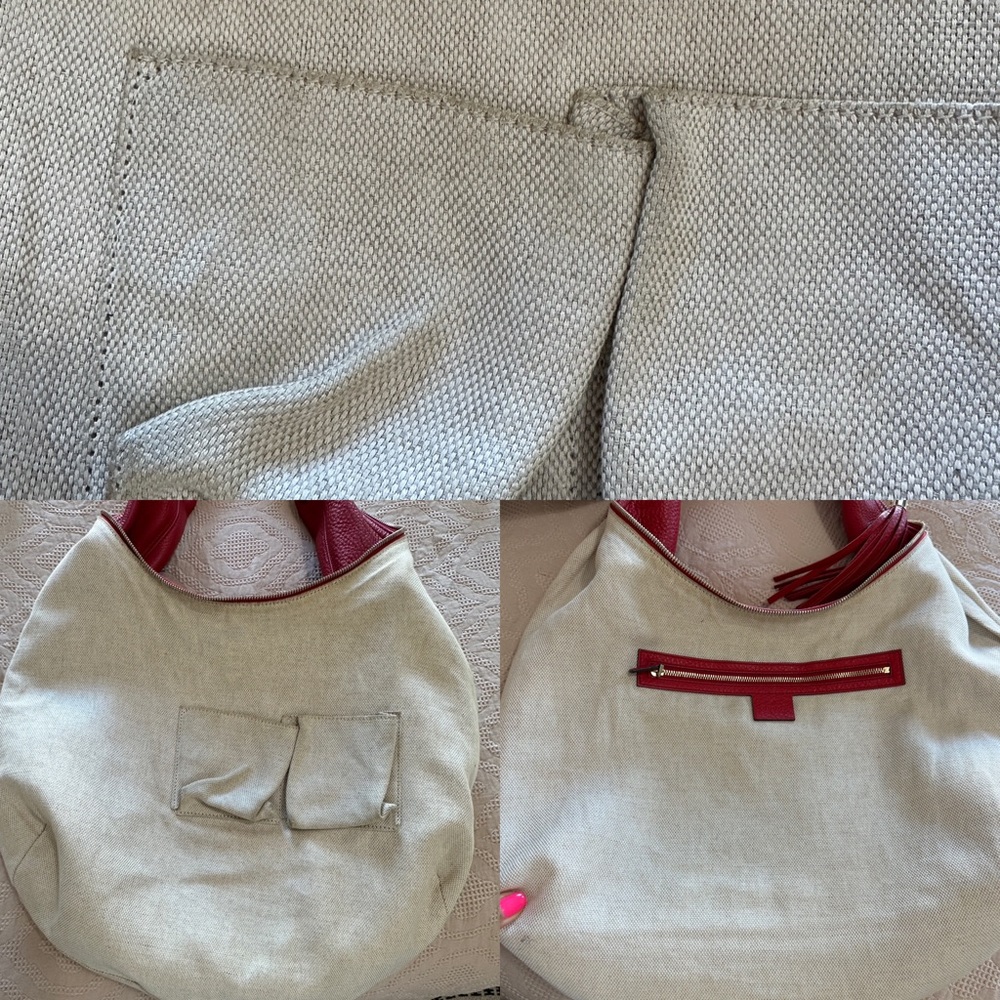 Gucci Gucci Red Pebbled Leather Large Soho Hobo Bag - Picture 14 of 17